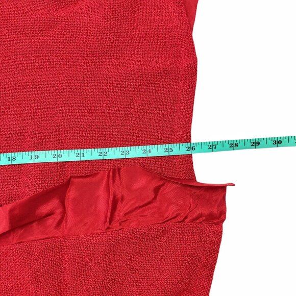 MASAI Cardigan Jacket Red Juna A Shape Satin Ruffle Detail XL NWT - Picture 7 of 13